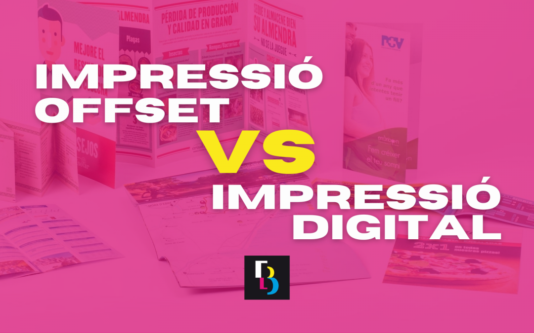 Portada del blog: Impresión offset VS Impresión digital